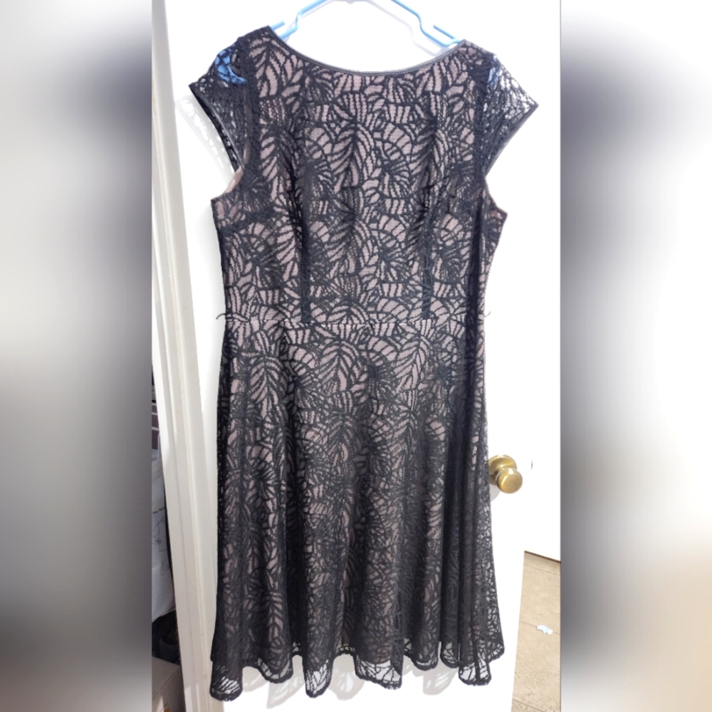 Black laced lined dress
